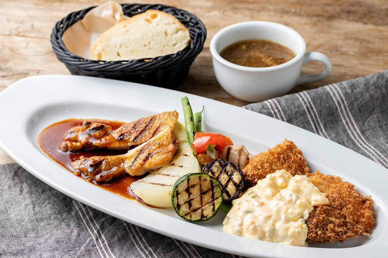 港区 竹芝シーサイドエリアのイタリアン・スパニッシュ BESIDE SEASIDE(ビサイド シーサイド)のコンボランチ